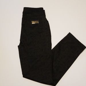Versace classic vintage embossed black pants